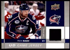2009-10 Upper Deck UD Game Jersey Series 1 Rick Nash #GJ-RN
